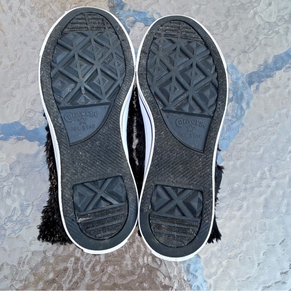 Converse Chuck Taylor All Stars EUC Women’s Size 7  Sparkle Fur High Top Sneaker - Picture 9 of 9